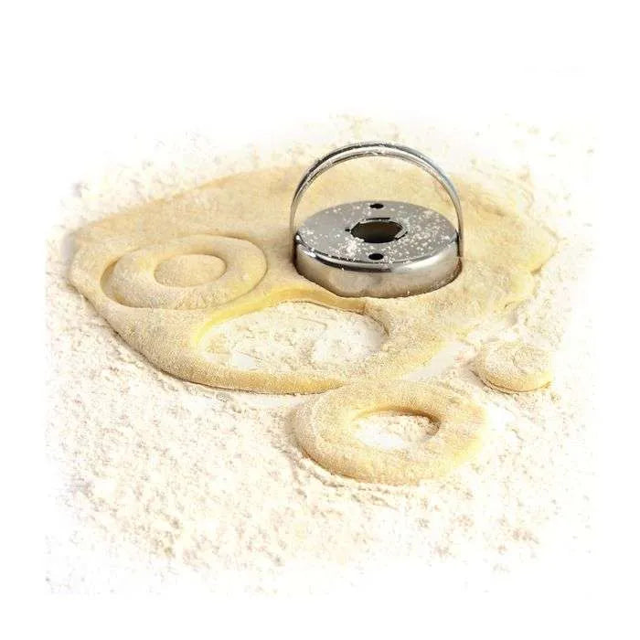 Donut Cutter with Center Hole Punch - Stainless Steel