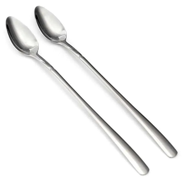 Iced Tea Spoons with Long Handle - Stainless Steel Set