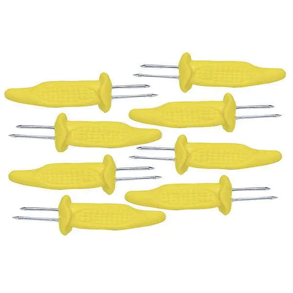 NorPro Corn Holders Set of 8 - Stainless Steel Corn on the Cob Picks
