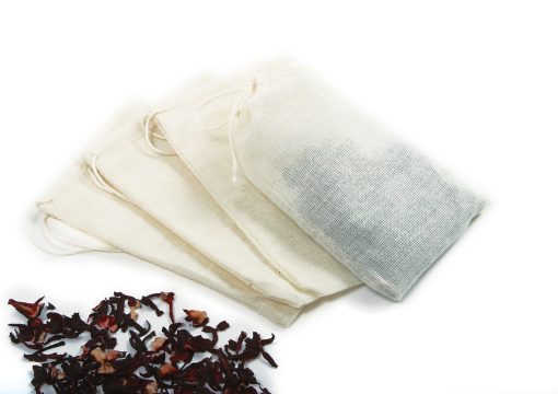 NorPro Cotton Brew Bags - 4 Pack Reusable Muslin Strainer Bags for Tea, Coffee, Spices