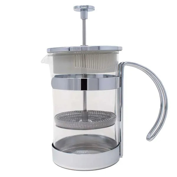 NorPro 6 Cup French Press - Glass Coffee and Tea Maker with Stainless Steel Filter