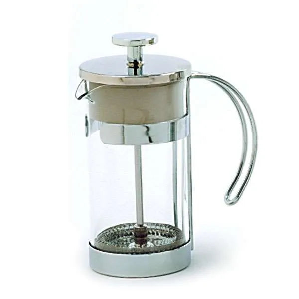 NorPro 3 Cup French Press - Compact Glass Coffee and Tea Maker with Stainless Steel Filter