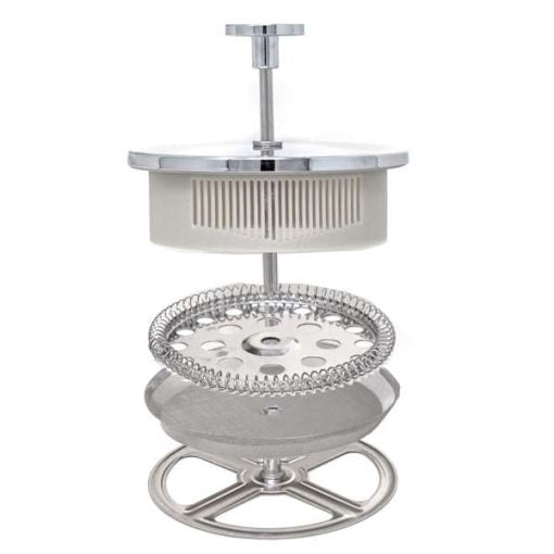 NorPro 3 Cup French Press - Compact Glass Coffee and Tea Maker with Stainless Steel Filter