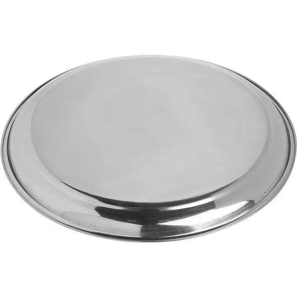 NorPro 15.5 Inch Stainless Steel Pizza Pan - Professional Wide Rim Pizza Baking Pan