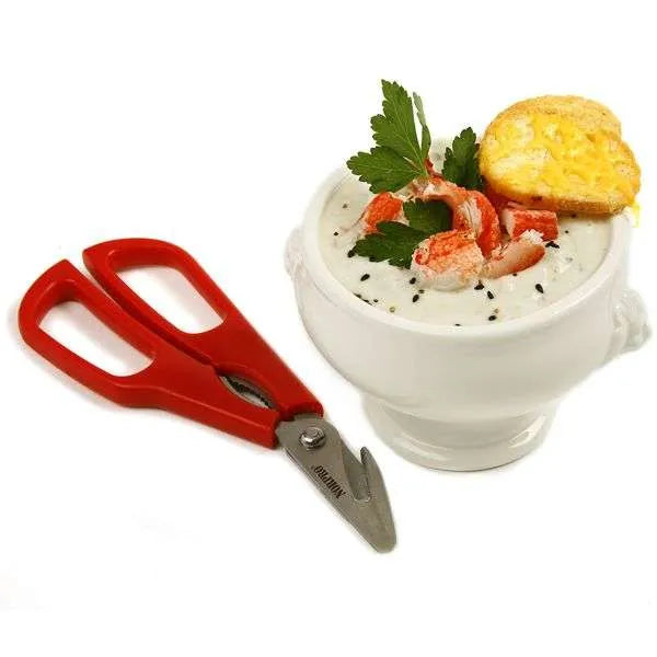 NorPro Ultimate Seafood Shears - Heavy Duty Kitchen Scissors for Shellfish and Crab