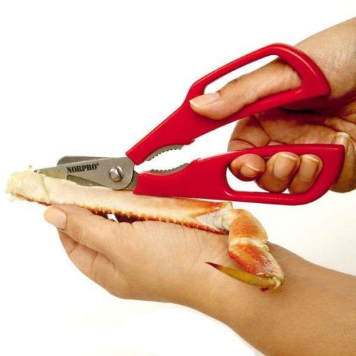 NorPro Ultimate Seafood Shears - Heavy Duty Kitchen Scissors for Shellfish and Crab