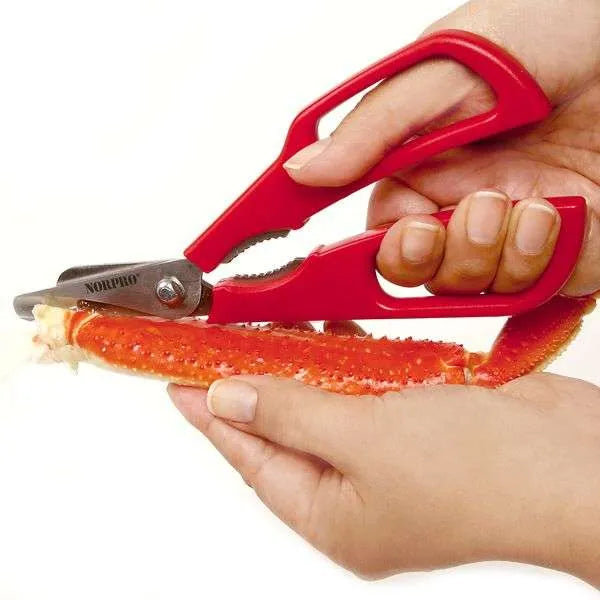 NorPro Ultimate Seafood Shears - Heavy Duty Kitchen Scissors for Shellfish and Crab