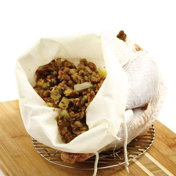 Reusable Turkey Stuffing Bag for Moist Flavorful Roasting