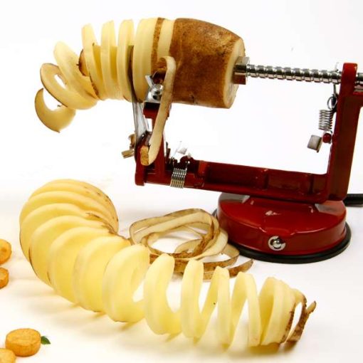 NorPro Apple Master Red - Apple Peeler with Vacuum Base (No Clamp)