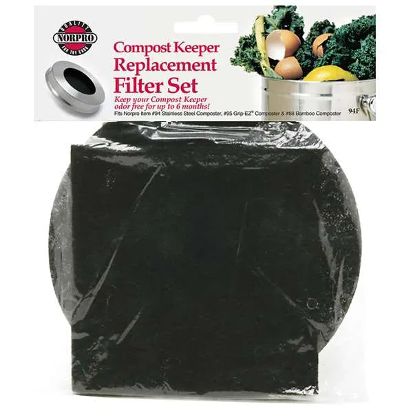Replacement Charcoal Filters for Compost Keeper - Norpro 94 Compatible