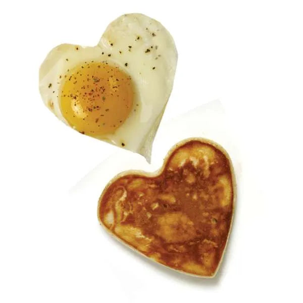 Norpro 980 Heart Rings - Nonstick Egg and Pancake Molds
