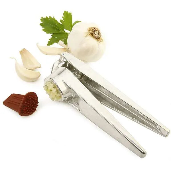NorPro #1165 Heavy Duty Garlic Press with Cleaner | Professional Kitchen Tool