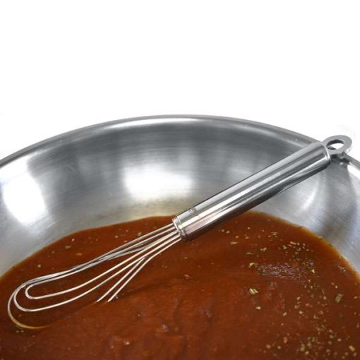 NorPro Krona Stainless Steel Flat Whisk 8.5 Inch - Professional NSF Approved