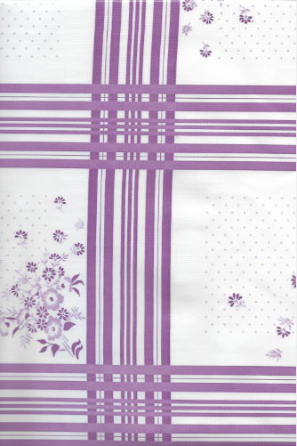 Oslo in Purple Oilcloth Fabric by the Yard, 47.5" Wide