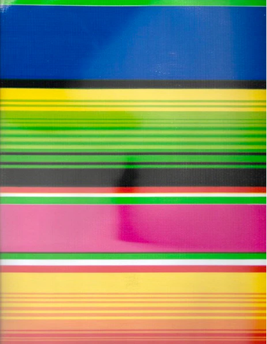 Serape in Blue Oilcloth Fabric Full Bolt - 12 Continuous Yards, 47.5" Wide