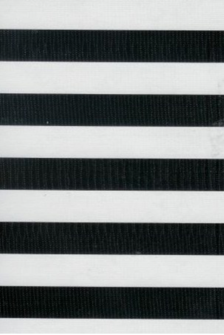 Black and White Stripes Oilcloth Fabric Full Bolt - 12 Continuous Yards, 47.5" Wide