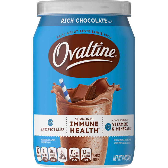 Classic Rich Chocolate Ovaltine Powder, 12 ounce