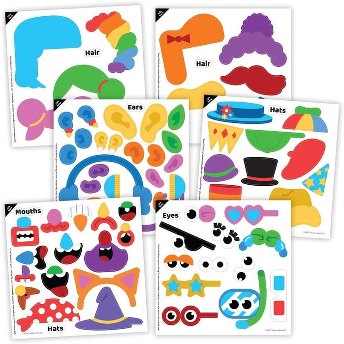 Colorforms Silly Faces Game - Classic Family Board Game for Kids Ages 3+