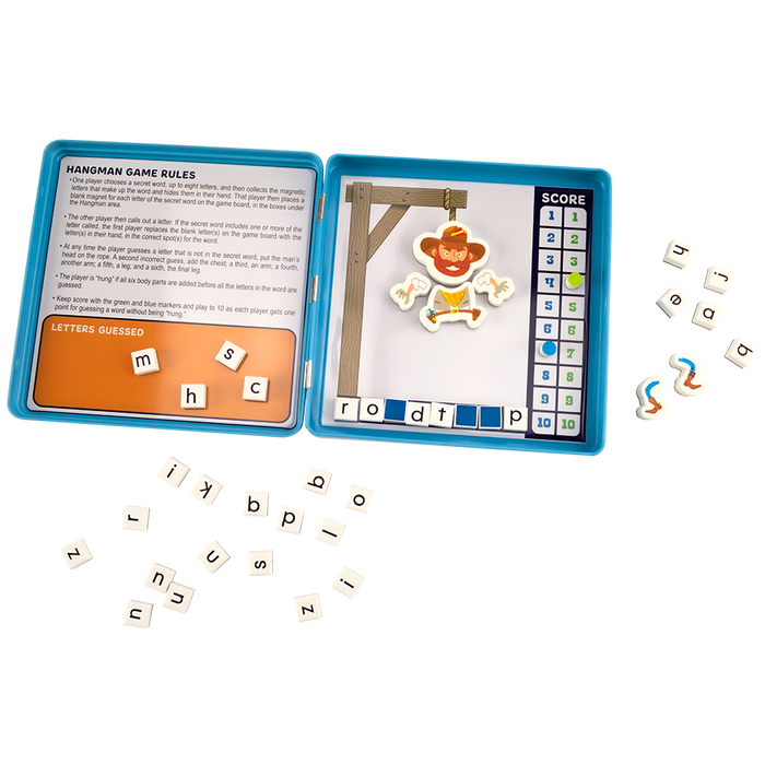 Playmonster Magnetic Hangman Game - Travel-Friendly Screen-Free Fun for Kids