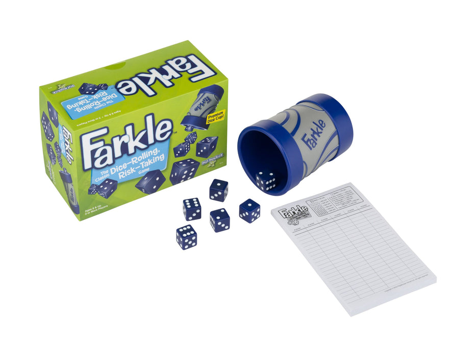 Farkle Dice Game - Classic Push Your Luck Family Game for 2-6 Players Ages 8+