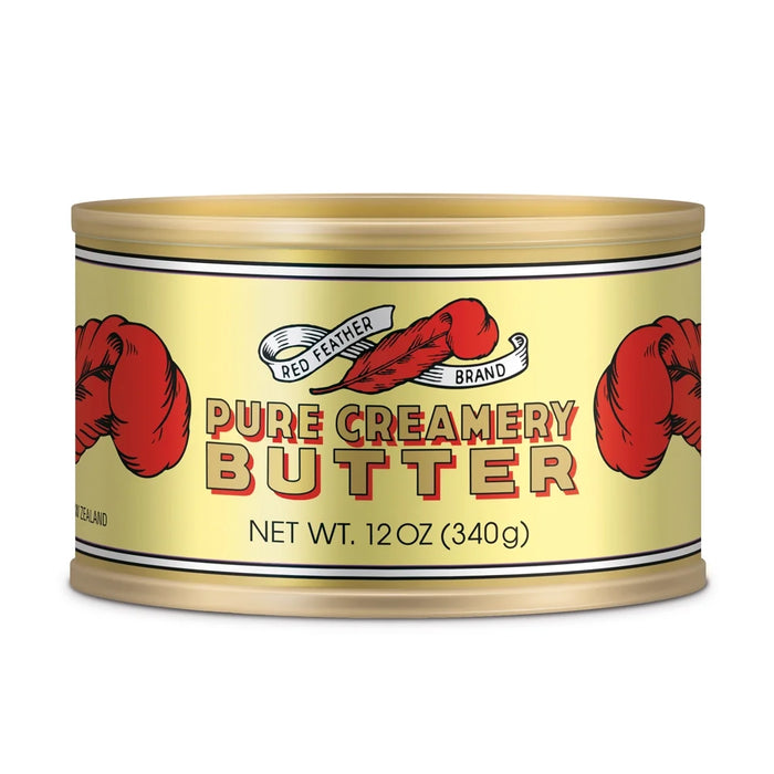 Red Feather Canned Butter 12oz - Shelf Stable Pure Creamery Butter from New Zealand