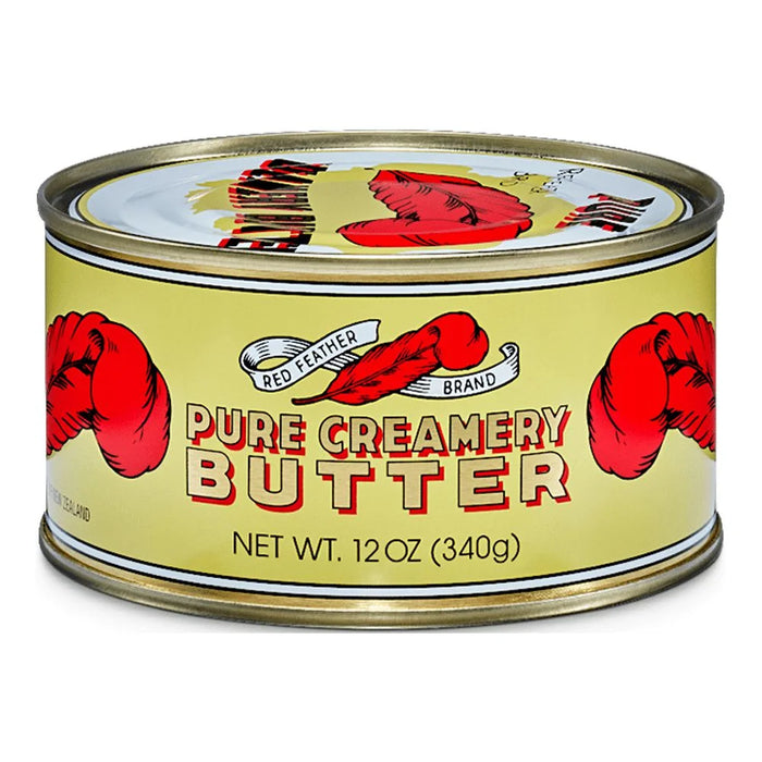 Red Feather Canned Butter 12oz - Shelf Stable Pure Creamery Butter from New Zealand