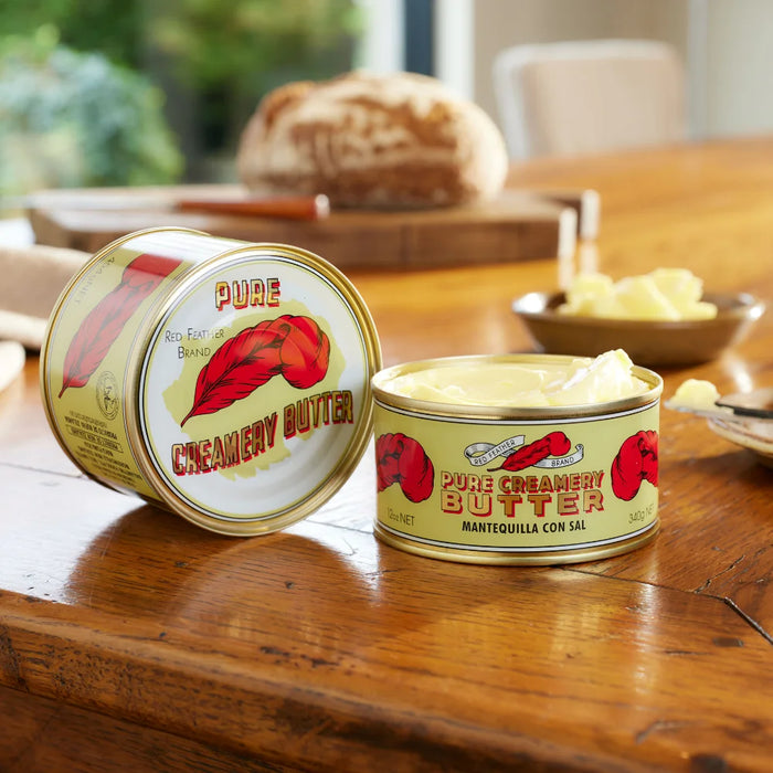 Red Feather Canned Butter 12oz - Shelf Stable Pure Creamery Butter from New Zealand