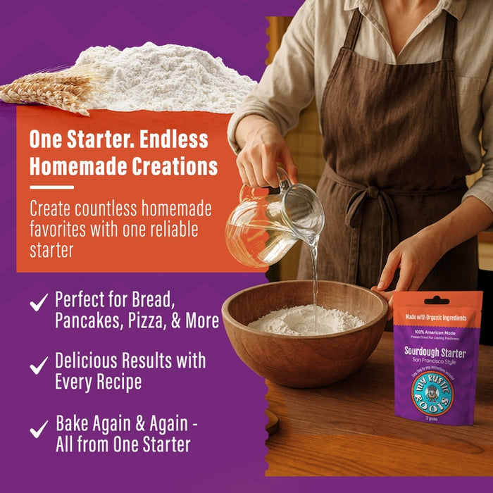 My Rustic Roots Organic San Fran Style Freeze-Dried Sourdough Starter