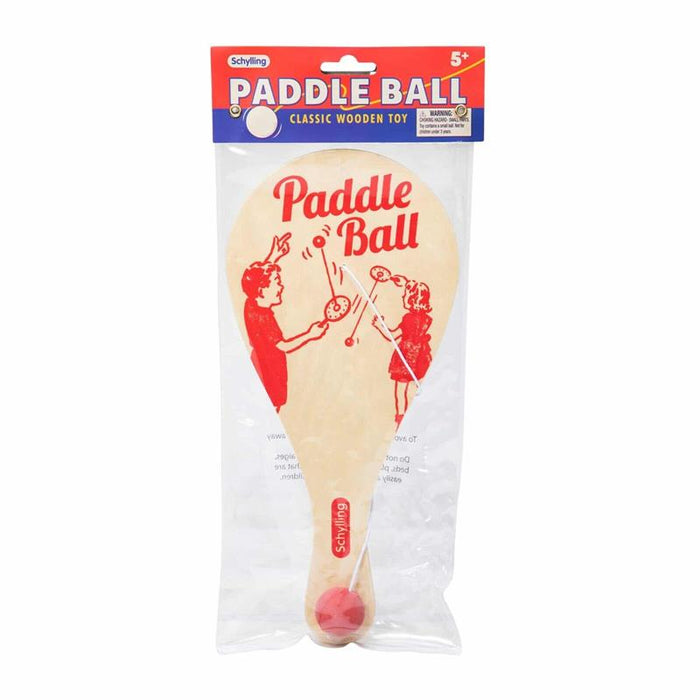 Schylling Toys Wooden Paddle Ball Game #PBG