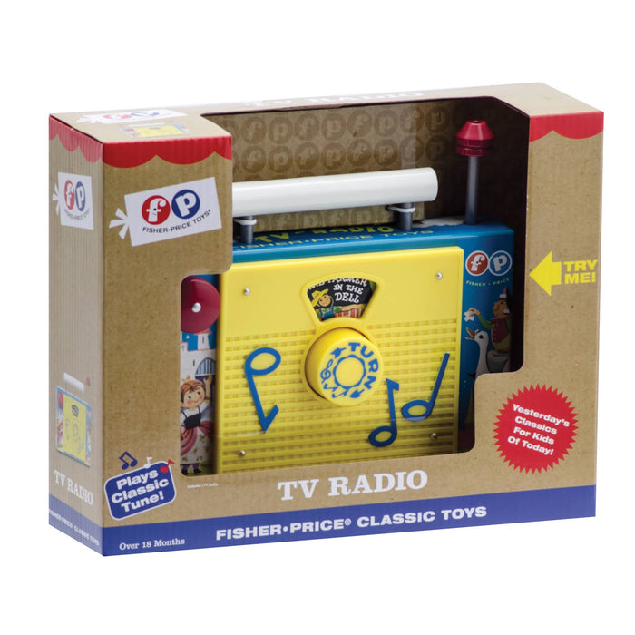 Fisher Price Classic TV Radio - Retro Musical Toy for Toddlers & Kids
