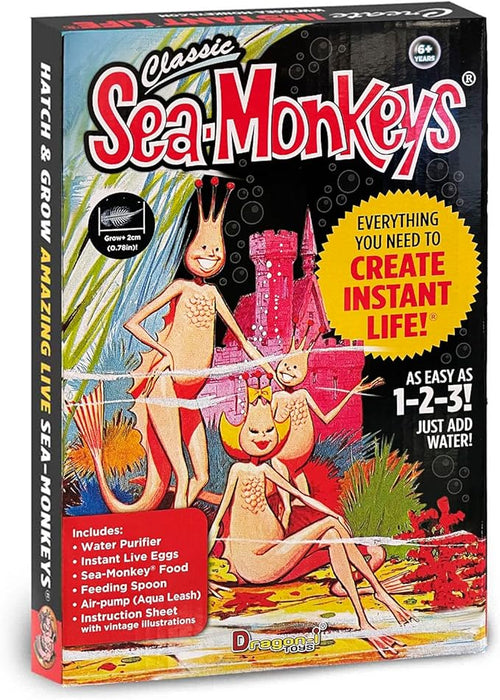 Schylling Retro Sea Monkeys Instant Life - Classic Aquarium Novelty Toy