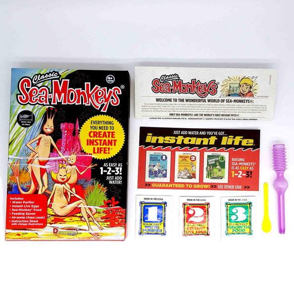 Schylling Retro Sea Monkeys Instant Life - Classic Aquarium Novelty Toy