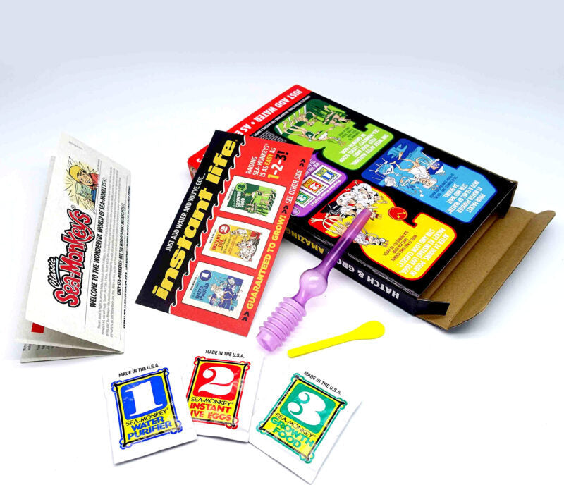 Schylling Retro Sea Monkeys Instant Life - Classic Aquarium Novelty Toy