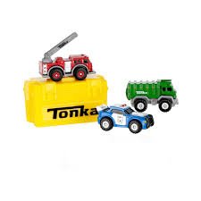 Tonka Micro Metals Single Vehicle - Mini Die-Cast Truck in Toolbox Capsule