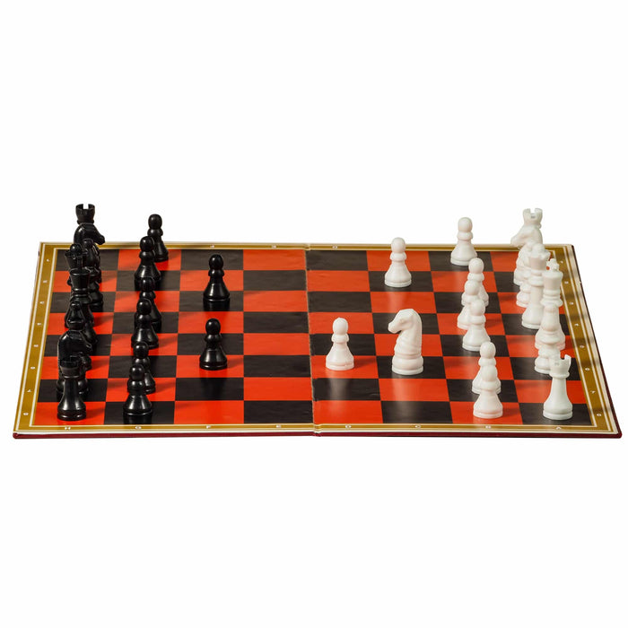 Schylling Chess & Checkers Set - 2-in-1 Classic Strategy Board Game