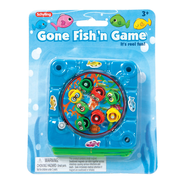 Schylling Gone Fish'n Wind Up Game - Classic Fishing Fun for Kids