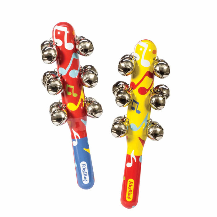 Schylling Jingle Sticks (Random Color) - Colorful Rhythm Shaker Musical Instrument for Kids