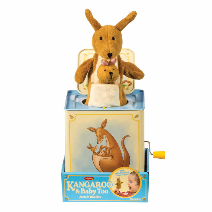 Schylling Kangaroo Jack in the Box - Classic Baby Toy & Nursery Keepsake