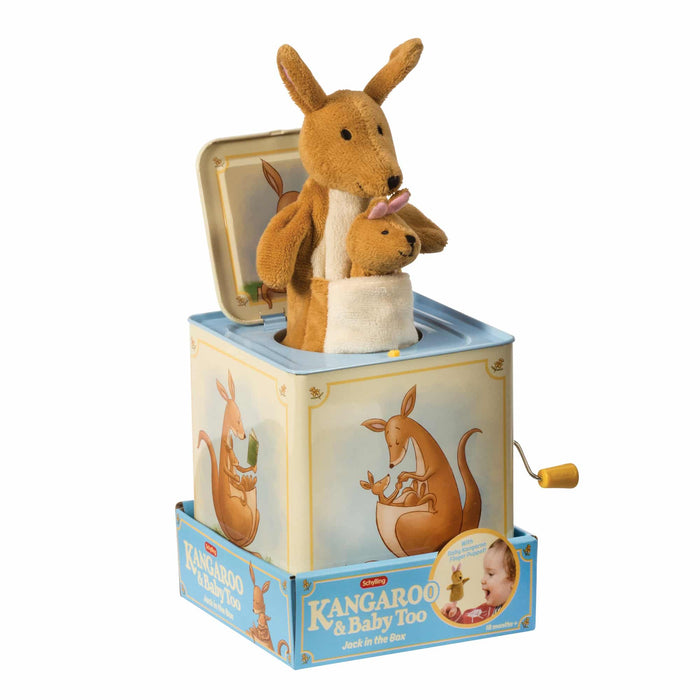 Schylling Kangaroo Jack in the Box - Classic Baby Toy & Nursery Keepsake