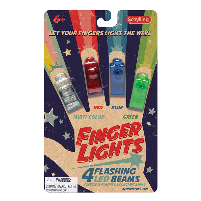 Schylling LED Finger Flashlights 5-Pack - Light Up Toys for Kids