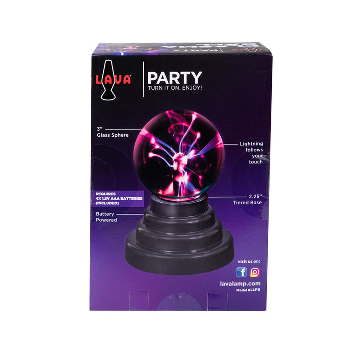 Lava Lamp Brand 3" Plasma Ball - Lightning Storm Science Toy & Desk Lamp