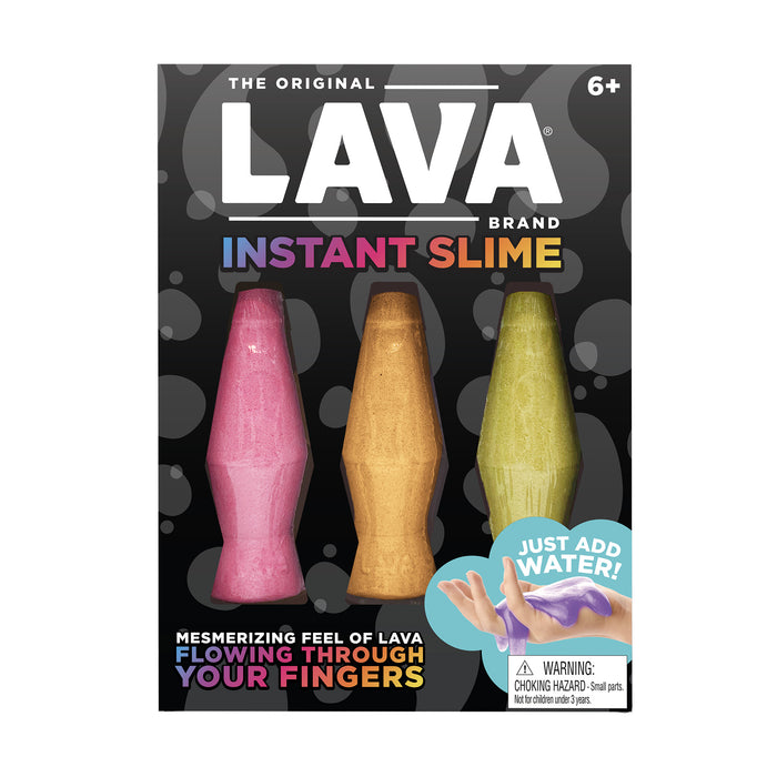 Lava Lamp Brand Instant Lava Slime 3-Pack - Stretchy Sensory Slime Toy