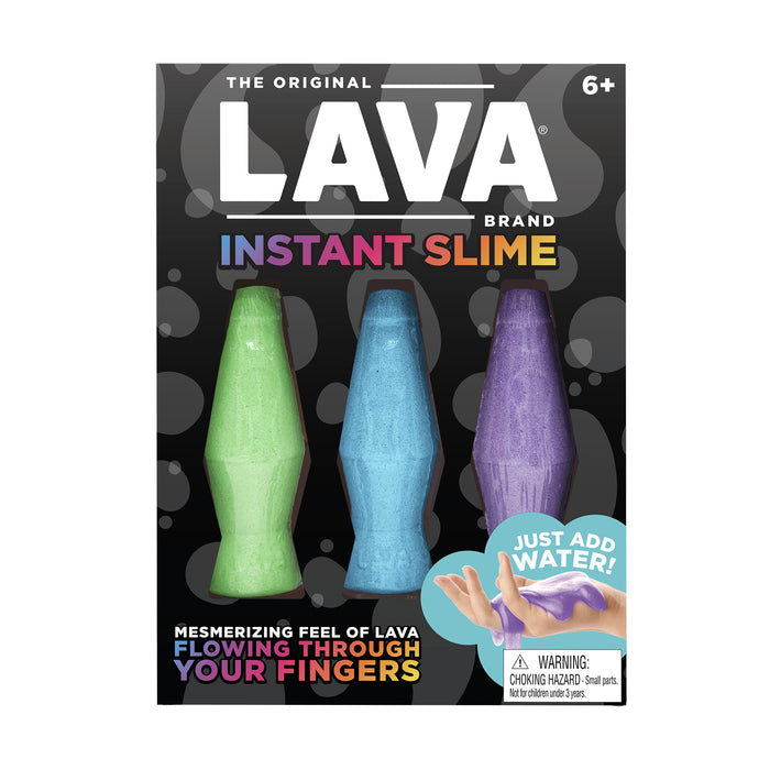Lava Lamp Brand Instant Lava Slime 3-Pack - Stretchy Sensory Slime Toy
