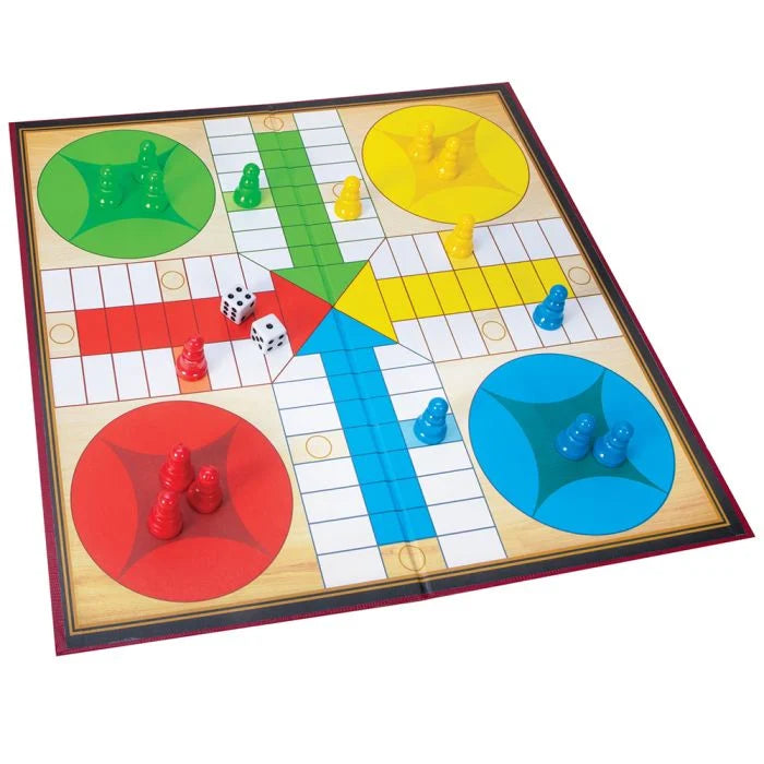 Schylling Pachisi Classic Board Game - Family Strategy Game for 2-4 Players