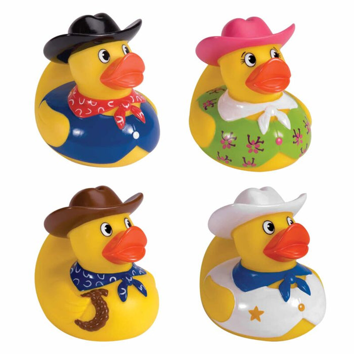Schylling Cowboy or Cowgirl Rubber Duck - Random Pick