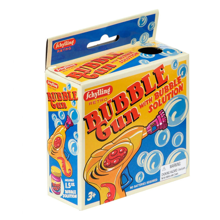 Schylling Retro Bubble Gun - Classic Bubble Blaster Toy