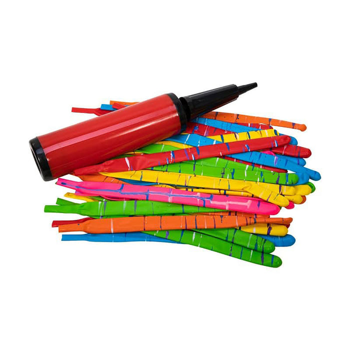 Schylling Rocket Balloons with Launcher Pump - Complete Flying Balloon Set