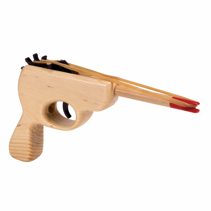 Schylling Classic Wooden Rubber Band Blaster Gun