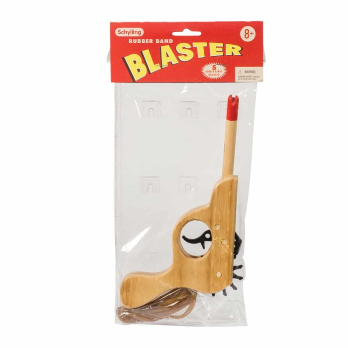 Schylling Classic Wooden Rubber Band Blaster Gun