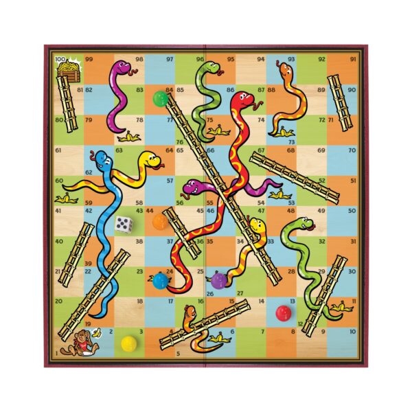 Schylling Classic Snakes and Ladders Board Game